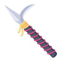 A flat icon design of knife vector