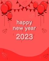 a simple vector new year 2023 background illustration