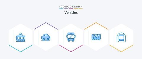 Vehicles 25 Blue icon pack including vehicles. transport. school. subway. wagon vector