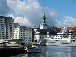 the city of Bergen and the fjords of norway photo