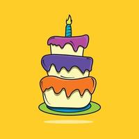 Illustration of Cake - Cake Vector - Cake Drawing