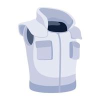 Check out flat icon of armor vest vector