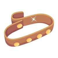 Check out flat icon of armband vector