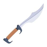 A flat icon design of knife vector