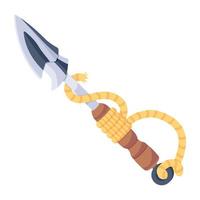 A flat icon design of knife vector