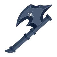 Ready to use flat icon of ninja axe vector