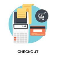 Trendy Checkout Concepts vector