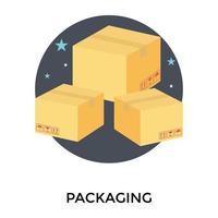 Trendy Packaging Concepts vector