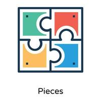 Trendy Jigsaw Concepts vector