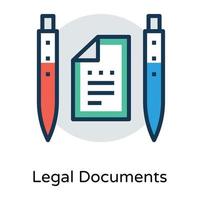 Trendy Legal Documents vector