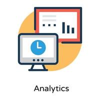 Trendy Statistic Concepts vector