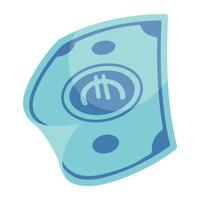 Check this 2d icon of banknote and stack vector