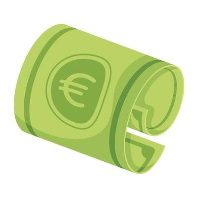 Check this 2d icon of banknote and stack