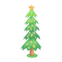 Trendy Spruce Tree vector