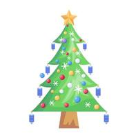 Trendy Xmas Bush vector