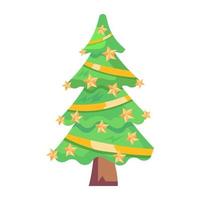 Trendy Decorative Fir vector