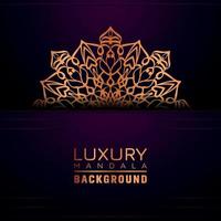 Luxury ornamental mandala background, arabesque style vector