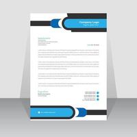 Professional business letterhead template design vector