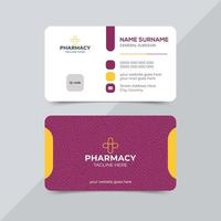 Professional creative and modern medical healthcare business card design vector