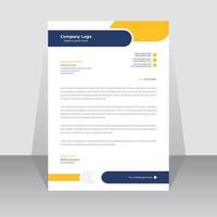 Professional creative business letterhead template design vector