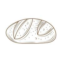 fresh bread icon vector