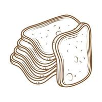 loaves of bread vector