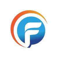 F initial letter logo vector design