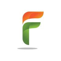 diseño de vector de logotipo de letra inicial f