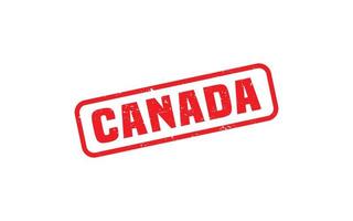 Canada stamp rubber with grunge style on white background vector