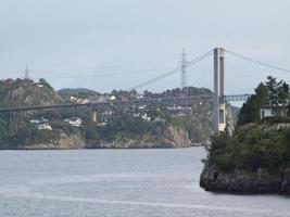 the city of Bergen and the fjords of norway photo