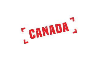 Canada stamp rubber with grunge style on white background vector