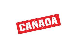 Canada stamp rubber with grunge style on white background vector