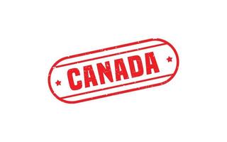 Canada stamp rubber with grunge style on white background vector