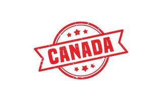 Canada stamp rubber with grunge style on white background vector