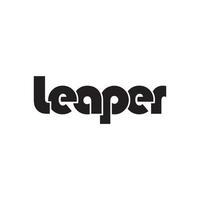 LEAPER text design vector isolated on white background.