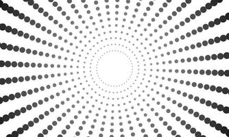 black and white spiral dots background vector