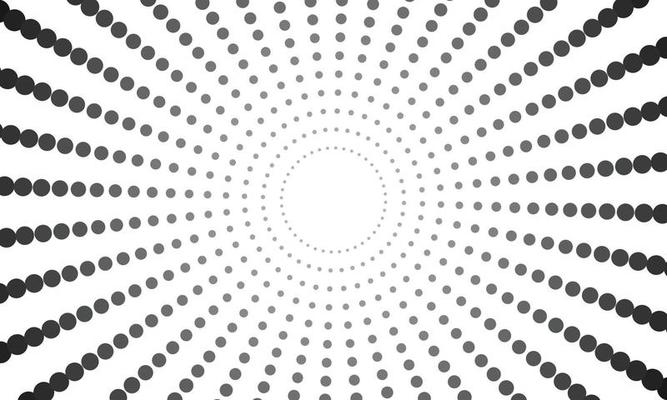 black and white spiral dots background