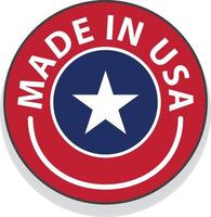 made in usa label vector