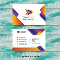 Business Card Creative Design vector