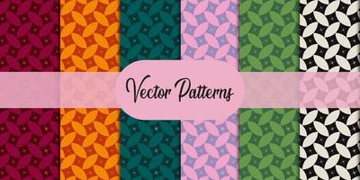 Seamless patterns design vector