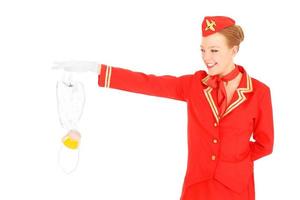 Beautiful flight attendant photo