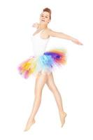 Colorful ballerina dancing photo