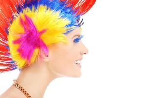 Woman with colorful costume photo