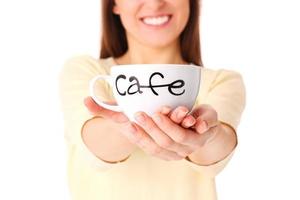 Woman with Cup of coffee photo