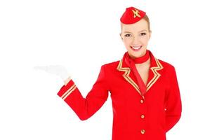 Beautiful flight attendant photo