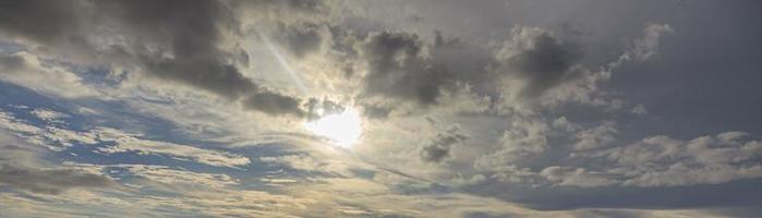 Image of a partly cloudy and partly clear sky during the day photo