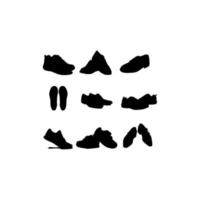 shoes icon set illustration design vector