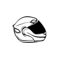 helmet protection illustration silhouette design vector