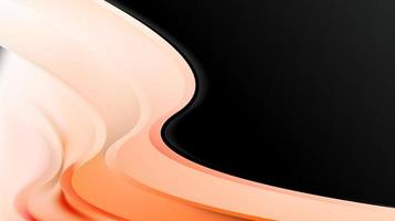 Orange Black and White Wave Business Background Vector Art photo