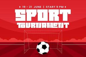 Football tournament, sport event background design template easy to customize simple and elegant design vector